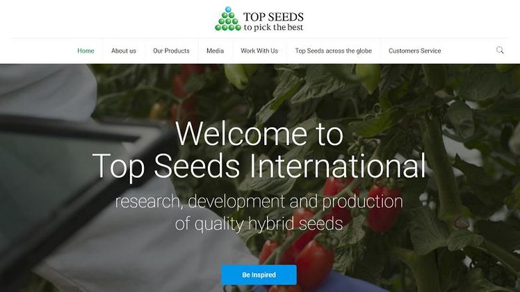Top Seeds International hat seine neue Website lanciert. Bild: Top Seeds International.