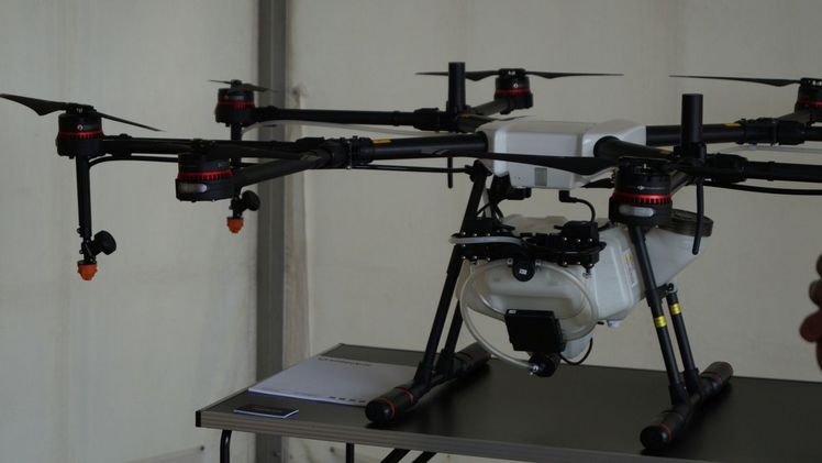 Drohnen können bald Pflanzenschutzmittel ausbringen. Bild: GABOT.