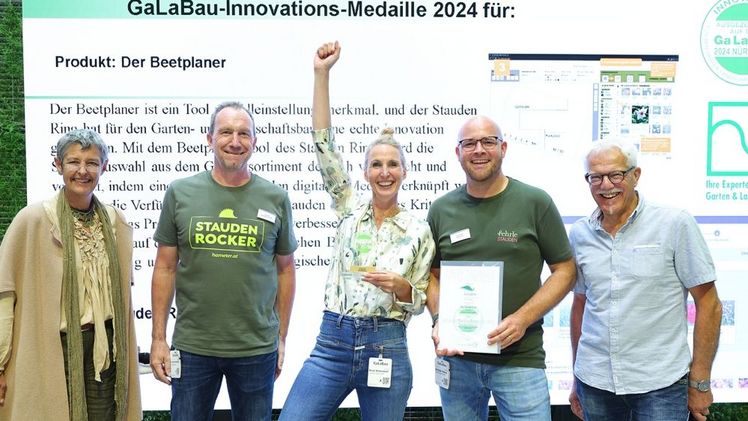 Der Beetplaner 2.0 gewinnt auf der GaLaBau eine Innovations-Medaille. Bild: BGL/Daniel Karmann.