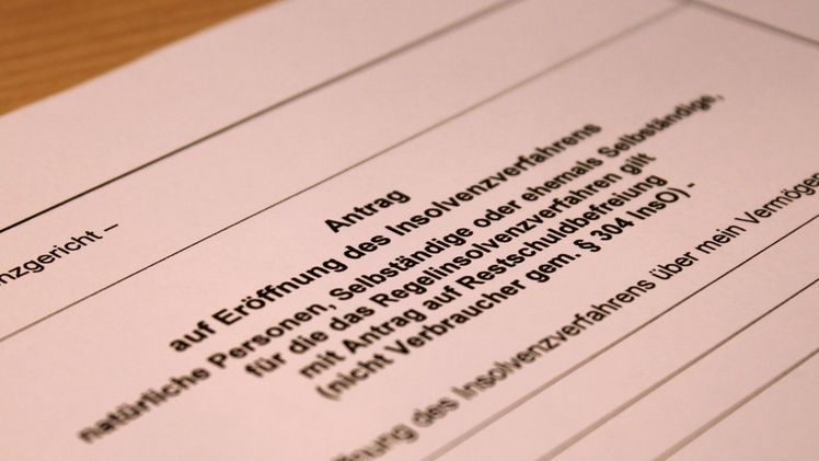 Antrag auf Eröffnung des Insolvenzverfahrens. Bild: GABOT.