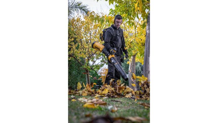 Das Rucksackgebläse ist vielseitig einsetzbar. Bild: DEWALT.