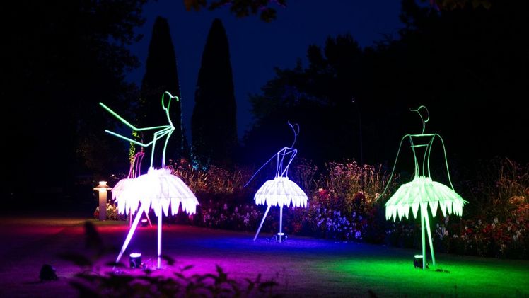 Illumination – Lichtzauber im Park 2025. Bild: Park der Gärten.