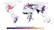 Smart Farming rechnet sich schon weltweit auf 42% des Ackerlands, vor allem in Nordamerika, Westeuropa, Australien und Japan. Bild: AG Wuepper / Universität Bonn.