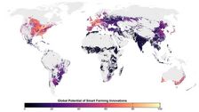 Smart Farming rechnet sich schon weltweit auf 42% des Ackerlands, vor allem in Nordamerika, Westeuropa, Australien und Japan. Bild: AG Wuepper / Universität Bonn.