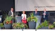 Die BUGA Erfurt 2021 hollte die pandemiebedingt ausgefallene Eröffnungsfeier auf der Sparkassenbühne im Festungsgraben des Petersbergs nach. Bild: BUGA.