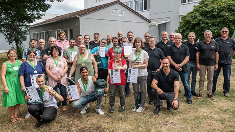 Metabo feiert erfolgreiche Zusammenarbeit mit Behindertenwerkstätten leben inklusiv und den Werkstätten Esslingen-Kirchheim (WEK). Bild: Metabowerke GmbH.