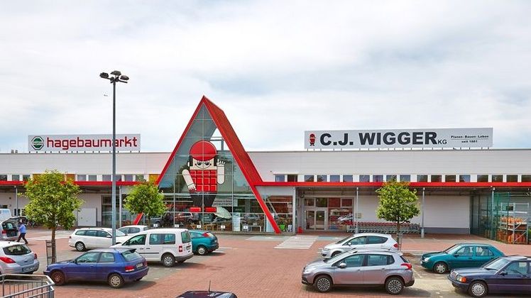 Der hagebaumarkt der C. J. Wigger KG in Neumünster. Bild: hagebau.