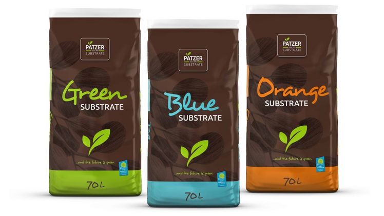 Die drei neuen Linien von PATZER SUBSTRATE:  Green, Blue und Orange. Bild: Patzer.
