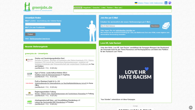 Online-Jobbörse für die Azubi-Suche. Screenshot: GABOT.