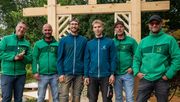 V.l.n.r.: Axel Keul (Geschäftsführer des VGL Sachsen), Johannes Gaugel (Nationaltrainer), Lennard Weitzmann, Marc-Aurel Spalek, Georg Kahsnitz (Nationaltrainer und Landestrainer Sachsen) und Burkhard Wiener (Geschäftsführer der Wirth & Wiener GmbH), Foto: Petra Reidel.