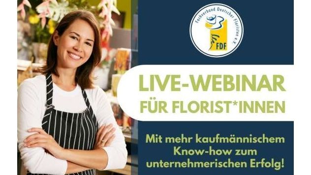 FDF Online Seminar für Florist*innen am 15. Mai. Bild: FDF.