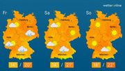 Die aktuelle Wetterkarte. Grafik: WetterOnline.