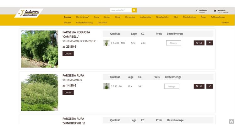 Der neue Helmers-Webshop. Bild: Helmers.