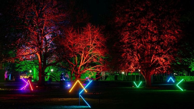 Der egapark wird einen Winterzauberwelt von Licht und Farben. Bild: egapark. 