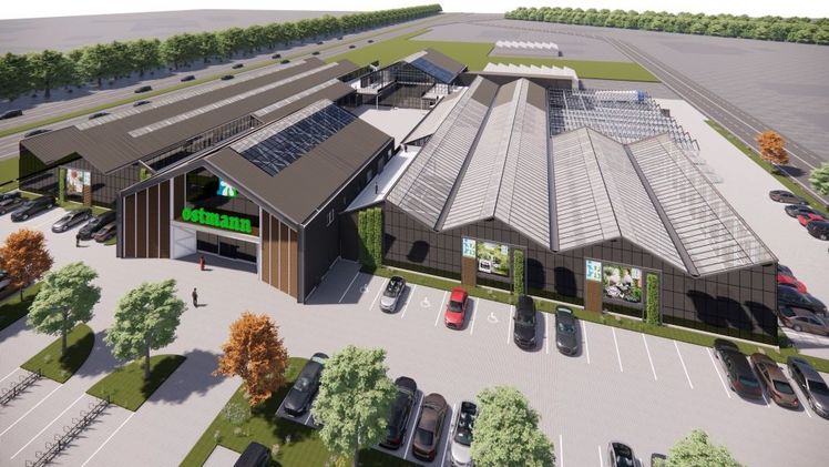 Das neue Ostmann Intratuin XXL Gartencenter feiert Neueröffnung in Emden. Grafikquelle: Ostmann.