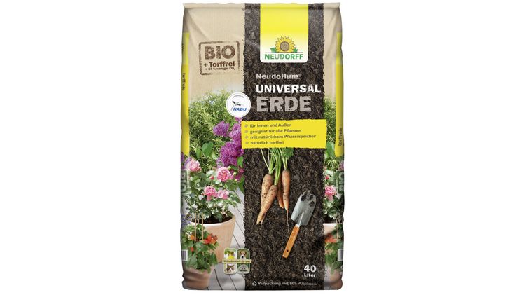 Neudorffs NeudoHum UniversalErde. Bild: Neudorff.