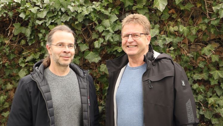 v.l.: Andrè Frizino, neuer Vorsitzender der Regionalgruppe Oberfranken des VGL Bayern, zusammen mit Stefan Weiß, neuer stellvertretender Vorsitzender der Gruppe. Bild: Jochen Henning, VGL Bayern.
