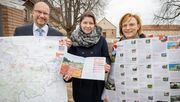 Uwe Köhler, Präsident der TLBG, Annett Standhardt, Geschäftsführerin der KTL Kur und Tourismus Bad Langensalza GmbH, Kathrin Weiß, BUGA-Geschäftsführerin (v. l. n. r.)Bild: Paul Philipp Braun.