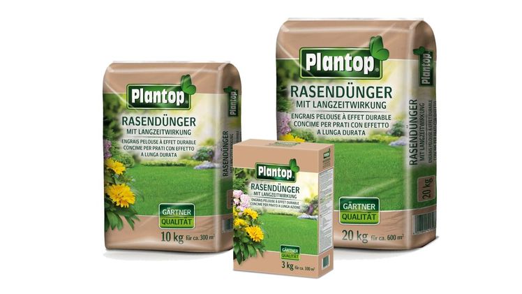 Plantop Rasen-Langzeitdünger. Bild: Ziegler Erden.