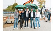 Gemeinsames Foto zur Besiegelung der ideellen Partnerschaft zwischen dem Coreum und dem VGL-BW. (v.l.n.r. Julian Erhardt, Olivia Hogenmüller, Marco Riley, Björn Hickmann, Philipp Erhardt). Bild: Coreum GmbH.