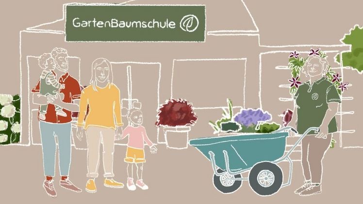 Das neue Imagevideo bringt den Kunden das umfangreiche Angebot der Gartenbaumschulen näher. Bild: Verband GartenBaumschulen BdB e.V. (GBV).