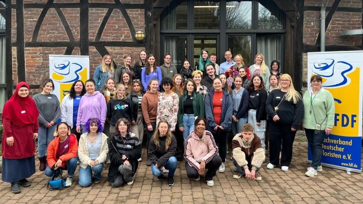 Ambitionierte Jungflorist*innen im FloristPark beim „FDF-JungfloristenDate 2025". Bild: FDF NRW-Saar.