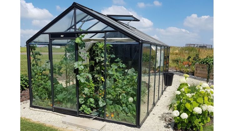Mit Gewächshaus ist der Garten gleich mindestens doppelt so wertvoll. Foto: BOMA-ACD. 