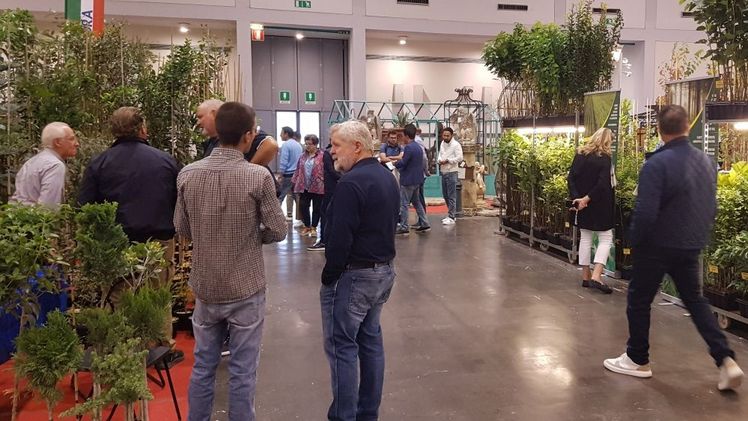 Reger Austausch auf der Flormart GREEN ITALY 2024. Bild: GABOT.