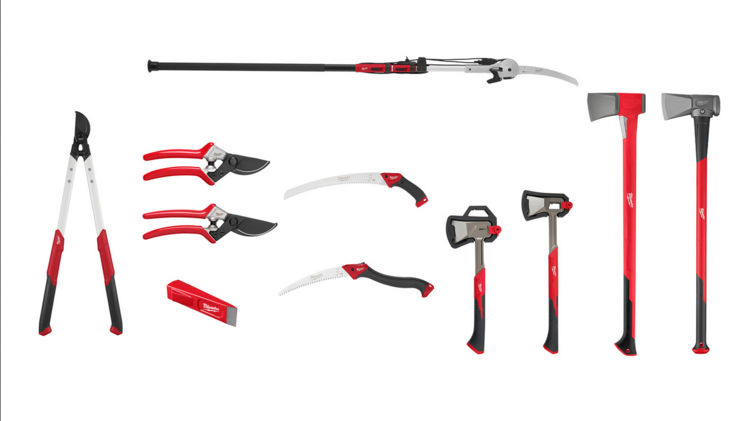Milwaukee ergänzt sein Portfolio mit einem eigenen Programm an Outdoor-Handwerkzeugen. Bild: Milwaukee.