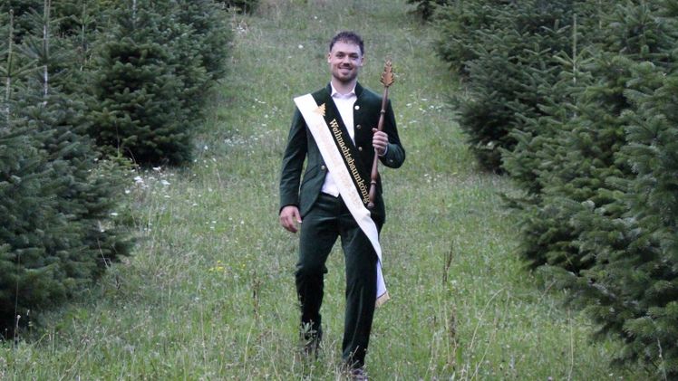 Laurenz Vincent von Adelberg - vom Weihnachtsbaumhof auf den Königsthron. Bild: Bundesverband der Weihnachtsbaum und Schnittgrünerzeuger.