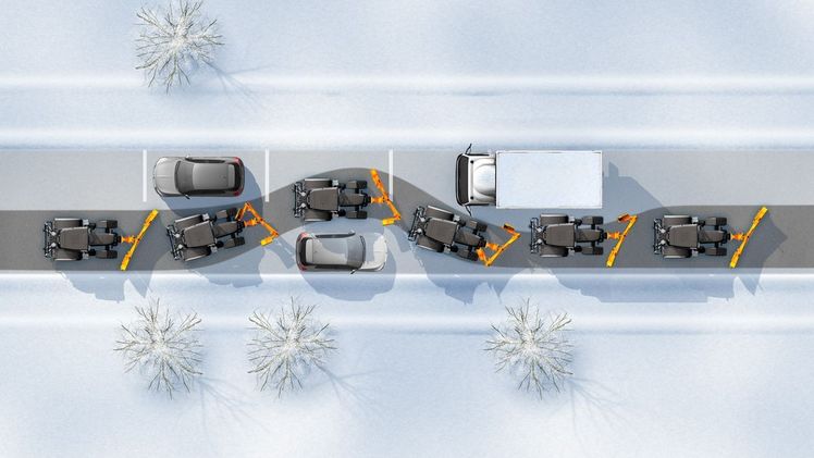 Moderne Räumschilde passen sich der Arbeitsaufgabe an und sind dadurch sehr produktiv. Bild: Wiedenmann.