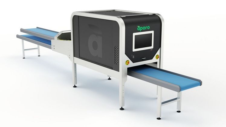 Die überarbeitete Version von Aporo, der revolutionären Verpackungsmaschine wird auf der Interpoma präsentiert.Bild: Sorma Group.