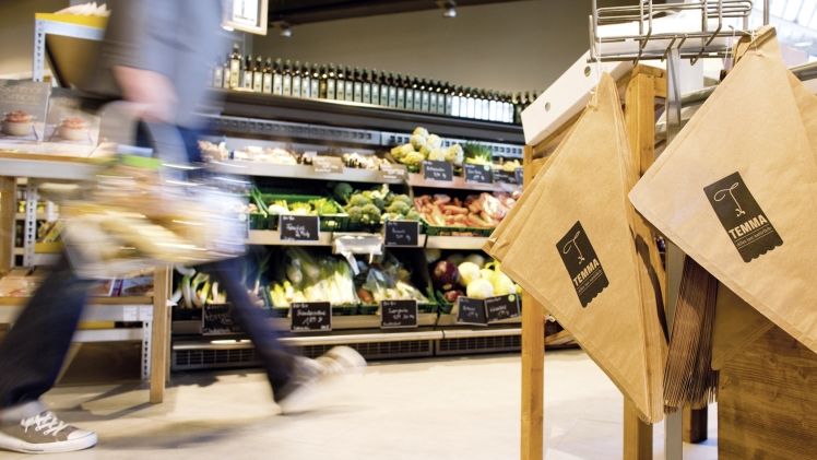 Innenansicht eines Temma-Marktes. Bild: Rewe.
