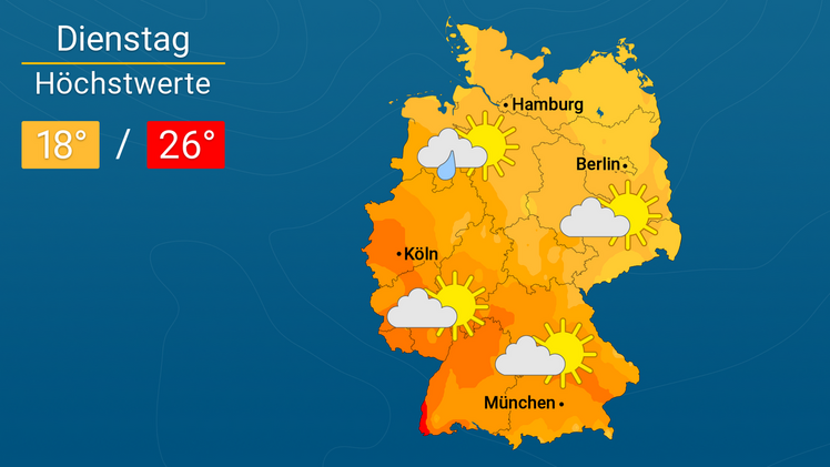 Wettervorschau. Quelle: WetterOnline.
