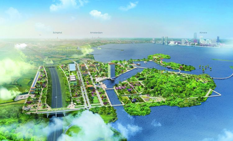 Das große Areal der Floriade 2022 in Almere.