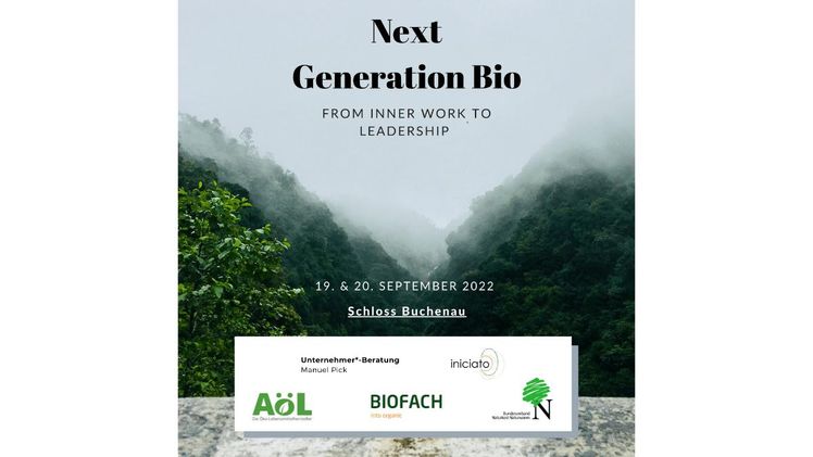 Am 19. und 20. September 2022 treffen sich auf Schloss Buchenau ambitionierte Nachwuchs-Führungskräfte aus der Bio-Branche. Bild: NextGen Bio.