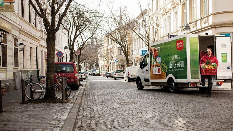 Der REWE Lieferservice startet im Ruhrgebiet. Bild: REWE Group.