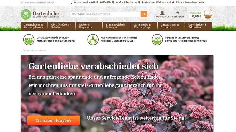 REWE: Schliet gartenliebe.de | Gabot.de