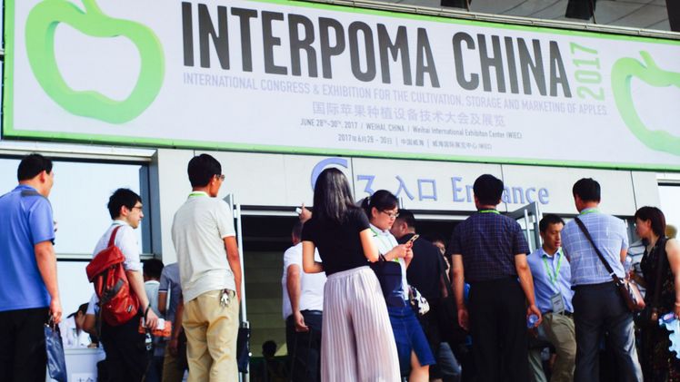 Interpoma China ist die neue Plattform für Asiens Apfelwirtschaft. Bild: Interpoma.