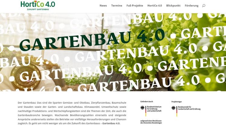 HortiCo 4.0 ist ein Programm zur Innovationsförderung im Gartenbau. 
