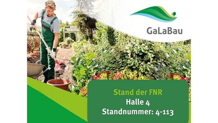 FNR-Stand Nr. 113 in Halle 4 auf der GaLaBau 2026. Quelle: Dario Ronge.