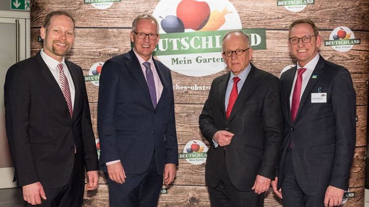 10. German Fruit Traders Night: (v.l.n.r.) Dr. Christian Weseloh, Dr. Henning Ehlers, Dr. Hermann Onko Aeikens, Franz-Josef Holzenkamp.