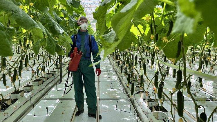 Die Luftgeschwindigkeit lässt sich entsprechend der Anwendung einstellen. Bild: Birchmeier Sprühtechnik AG.