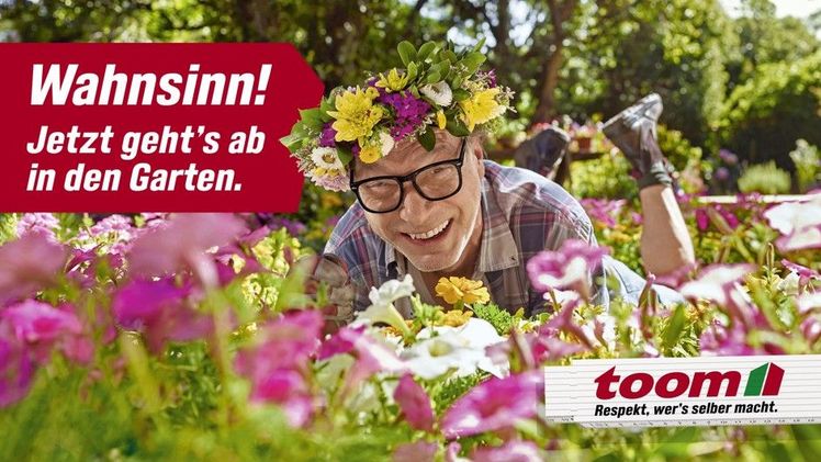 Neue Frühlingskampagne setzt auf Humor und Freude am Selbermachen. Bild: toom.