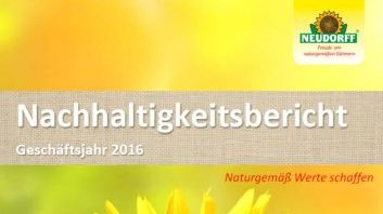 Neudorff: Erstellt Nachhaltigkeitsbericht.