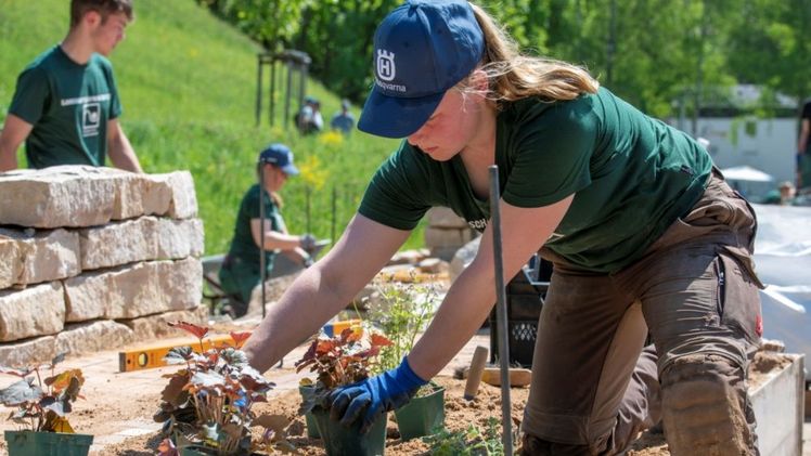 18 Teams kämpften beim Landschaftsgärtner-Cup (Regionalentscheid) 2024 um den Sieg. Quelle: Verband GaLaBau Niedersachsen-Bremen e. V. / Kaffee, Milch & Zucker.