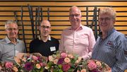 Der neue Vorstand des Bundesverbandes Zierpflanzen, v.l.: Stefan Fleischle, Eddi Kronenberg, Christoph Schönges und Bert Schmitz. Foto: BVZ.