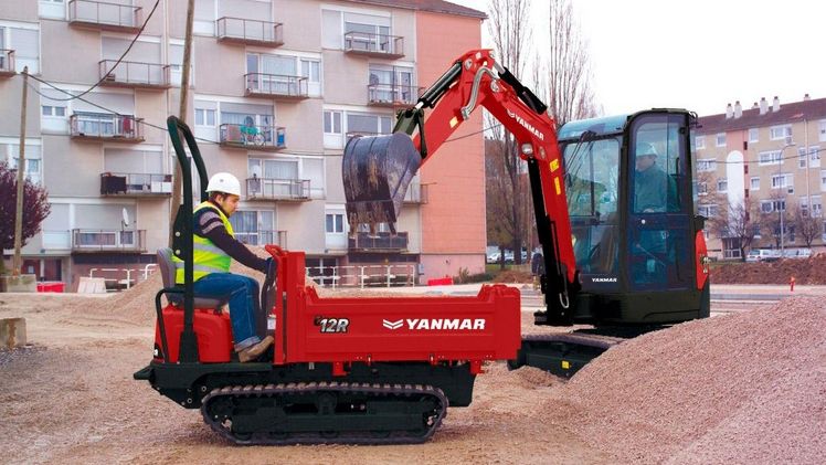 Yanmar bietet leistungsstarke, nutzerfreundliche Dumper in verschiedenen Größen und Ausführungen, wie den C12R. Bild: Yanmar.