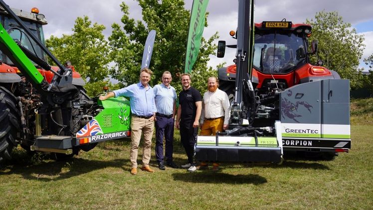 v. l.: Martin Lole, Geschäftsführer Razorback; John Christensen, CTO GreenTec; Mads Christensen, CPO GreenTec; Henrik Bernth, CEO GreenTec. Bild: GreenTec.