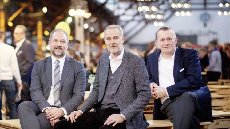 Die Geschäftsführung von EDEKA Nord (v.l.n.r.): Dr. David Strack, Martin Steinmetz und Carsten Koch (Sprecher). Bild: EDEKA.
